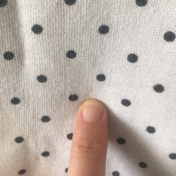 90s Trend Basics Polka Dot Sweatshirt - Picture 8 of 9